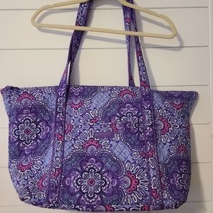Vera Bradley lilac tapestry large tote